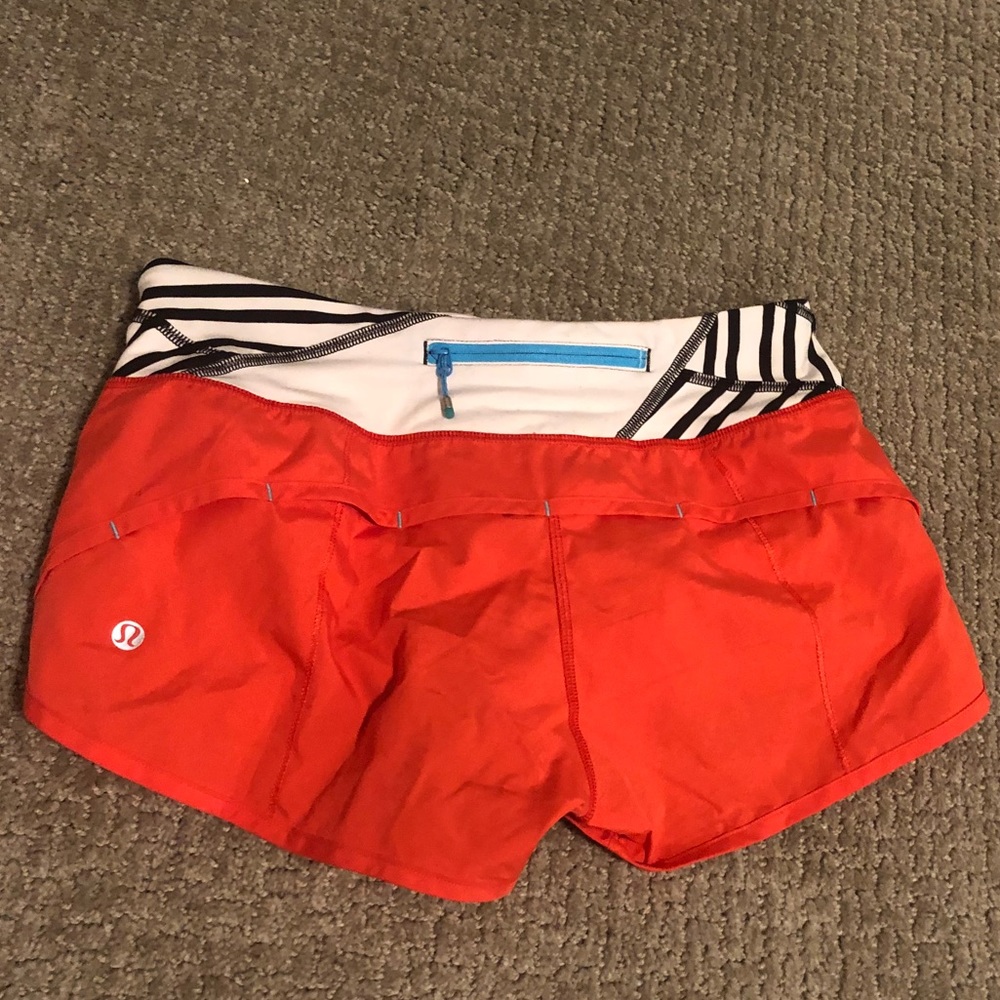 Lululemon Coral Speed Shorts 4